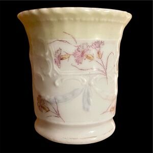Antique WEIMAR fine china from Germany - sweet 2" x 2" toothpick holder - lovely